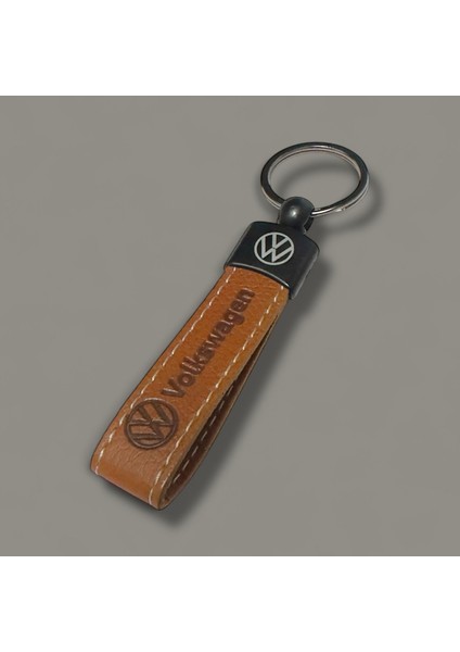 Volkswagen ve Logolu TERMO Deri Anahtarlık (Kahverengi) modelleri