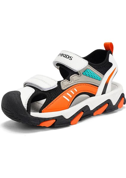 Tcherchı Yaz Nefes Spor Sandalet Erkek Rahat Plaj Ayakkabısı Moda Içi Boş Çocuk Sandaleti Çocuk Yumuşak Taban Kaymaz Daireler (Yurt Dışından)