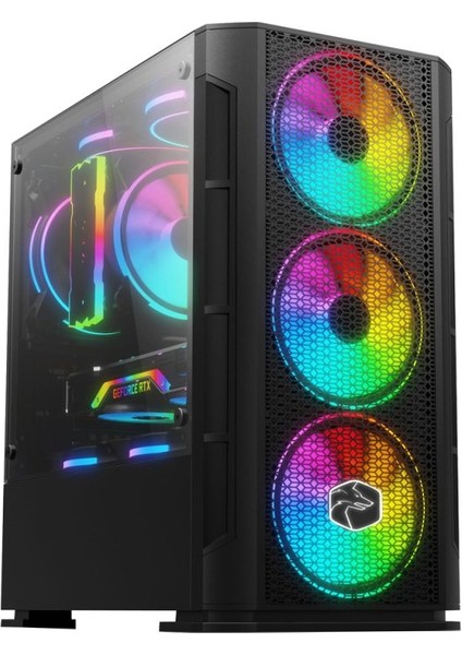 TC03 Ryzen 5 5500 16GB 3200MHZ Ram 512GB M.2 SSD RTX3050 Gddr6 Rgb Masaüstü Oyuncu Bilgisayarı Hazır Sistem