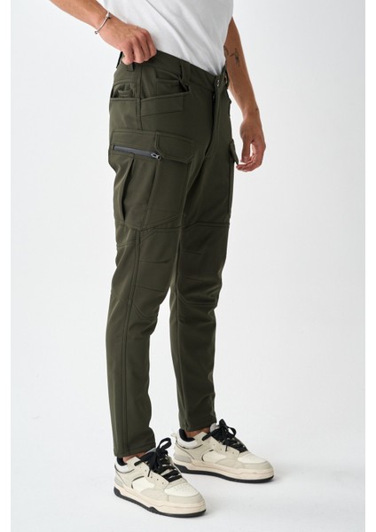 Soft Shell Rüzgar, Su & Soğuk Geçirmez Içi Polarlı Kışlık Taktik Pantolon E218-11
