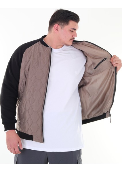 Erkek Büyük Beden 120 KILO-158 Kilo Arası Için Uygun Dik Yaka Parçalı Mevsimlik Hafif Mont fırsatları