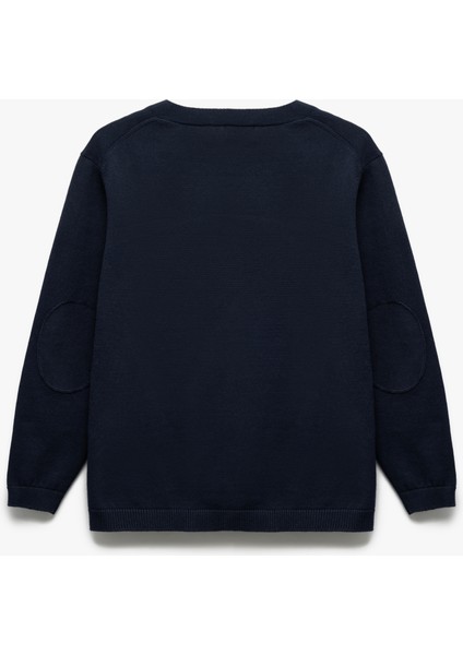 Uzun Kollu Düğmeli Cepli V Yaka Triko Okul Hırkası fiyatları