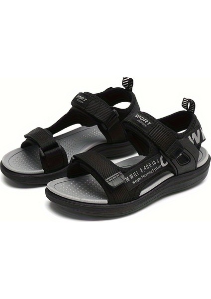 Tcherchı Erkekler Için Trendy Serin Burnu Açık Sandalet, Nefes Alabilen Hafif Kaymaz Spor Sandalet (Yurt Dışından)