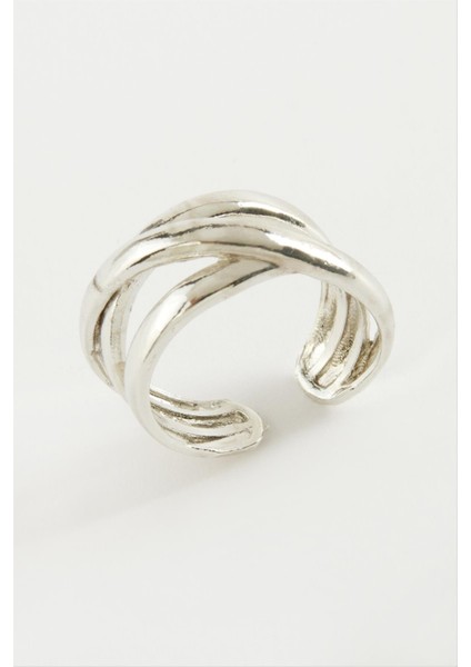 Sepetim Burgulu Metal Yüzük-Sarı