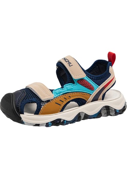 Tcherchı Yaz Nefes Spor Sandalet Erkek Rahat Plaj Ayakkabısı Moda Içi Boş Çocuk Sandaleti Çocuk Yumuşak Taban Kaymaz Daireler (Yurt Dışından)