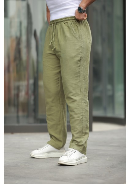 Keten Bağcıklı Jogger Pantolon fiyatları