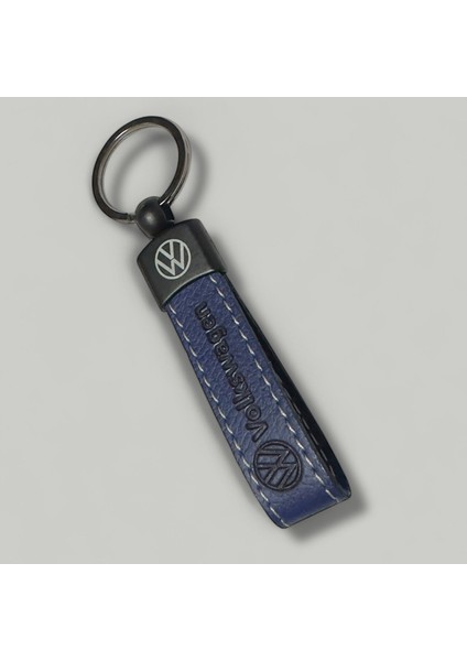 Volkswagen Kabartmalı Logolu TERMO DERİ Anahtarlık (LACİVERT) fiyatları
