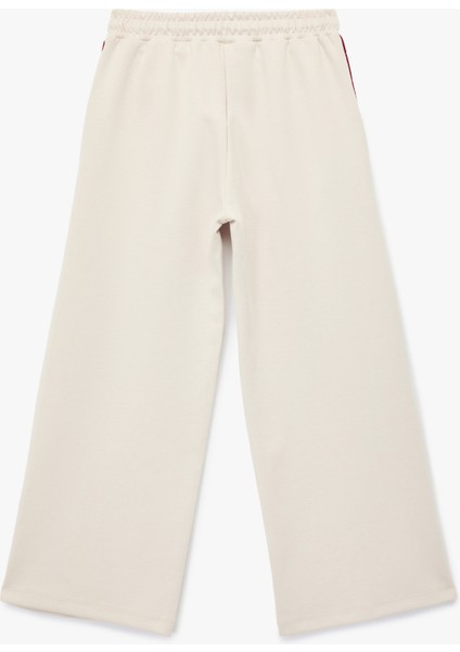 Pamuklu Beli Bağcıklı Cepli Geniş Paça Eşofman Altı fiyatları