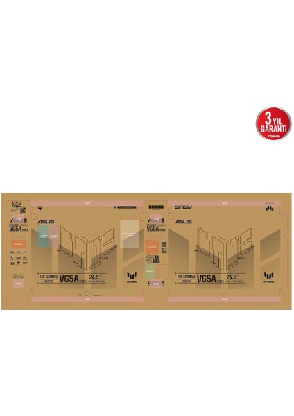 Tuf Gamıng VG257Q5A 24.5'' 200HZ 0.5ms Monıtor
