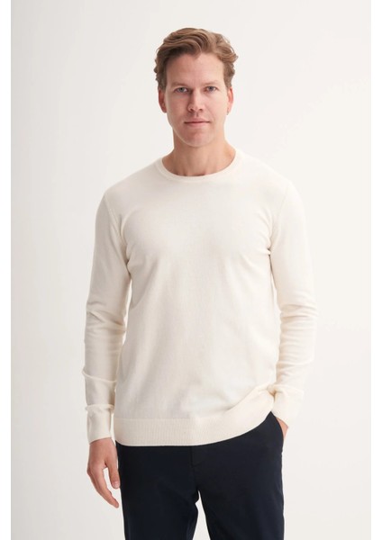 Erkek Slim Fit Soft Touch Basic Bisiklet Yaka Kazak 33155 fiyatları