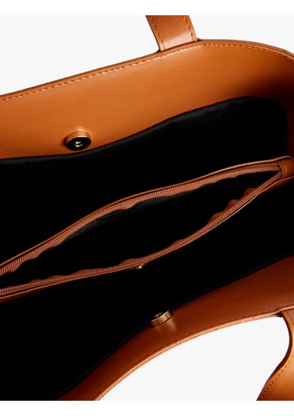 Suni Deri Bölmeli Saplı Askılı Tote Çanta indirimleri