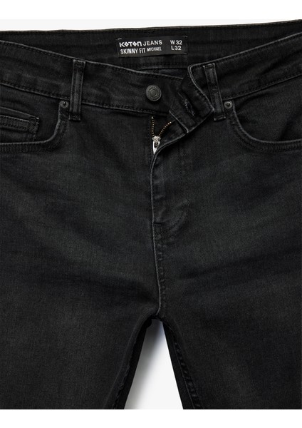 Pamuklu Normal Bel Skinny Fit Jean Pantolon - Michael Jean modelleri