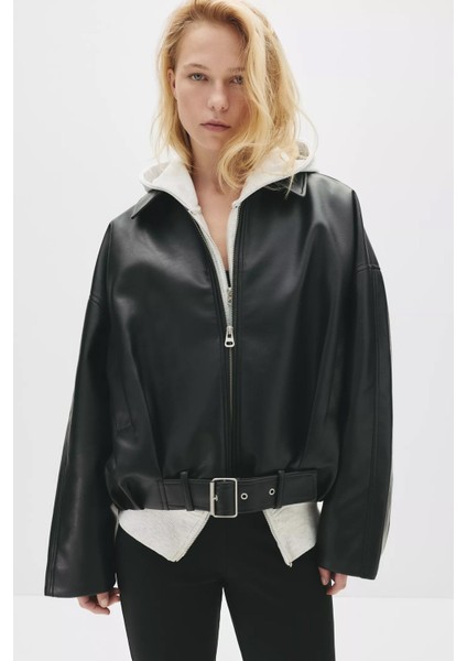 Suni Deri Bomber Ceket fiyatları