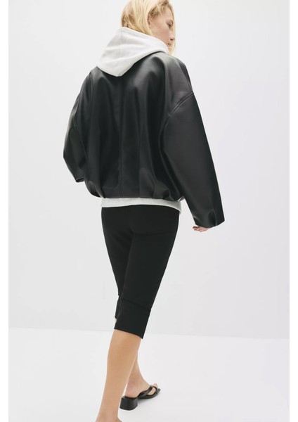 Suni Deri Bomber Ceket fırsatları