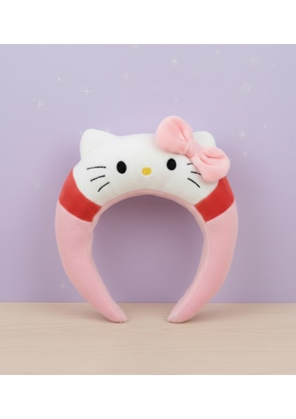 Hello Kitty Tasarımlı Peluş Taç Özel Seri Sevimli Kaliteli Hediyelik Taç'lar 1ADET