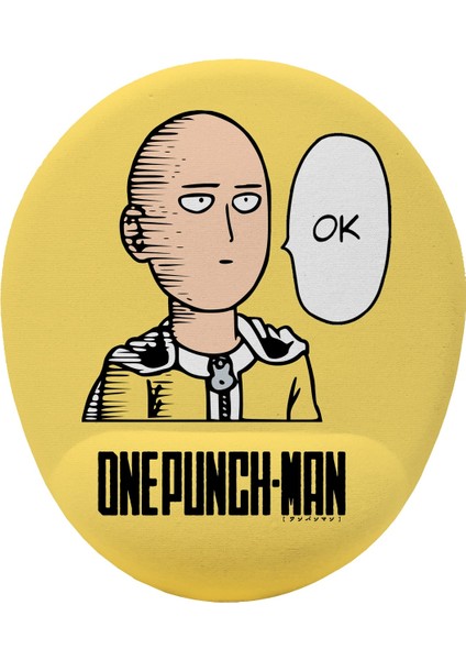 One Punch Man Anime Kaymaz Buruşmaz Kırılmaz Bilek Destekli Mouse Pad