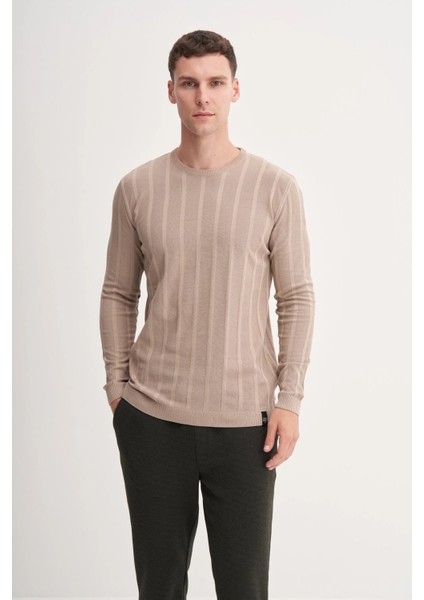 Erkek Slim Fit Viskon Kumaş Premium Bisiklet Yaka Kazak modelleri