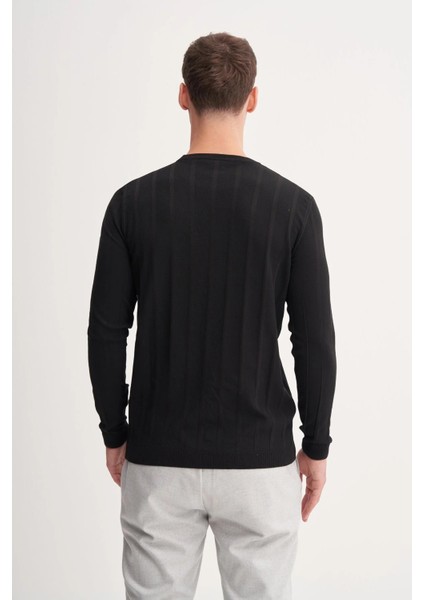 Erkek Slim Fit Viskon Kumaş Premium Bisiklet Yaka Kazak modelleri