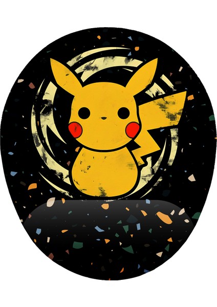 Pikachu Kaymaz Buruşmaz Kırılmaz Bilek Destekli Mouse Pad