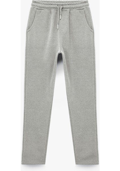 Cepli Beli Bağcıklı Basic Eşofman Altı