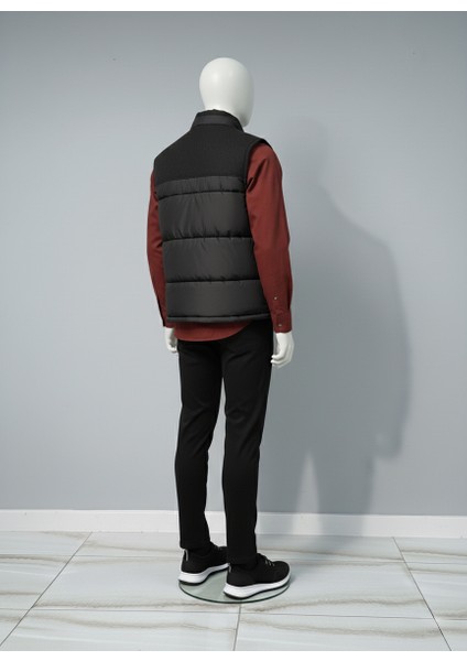Erkek Şişme Yelek Regular Fit Siyah modelleri