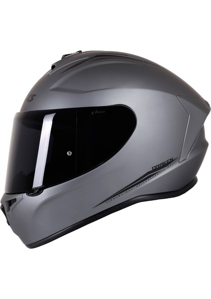 Draken Solid Gloss Matt Titanium / Xxl