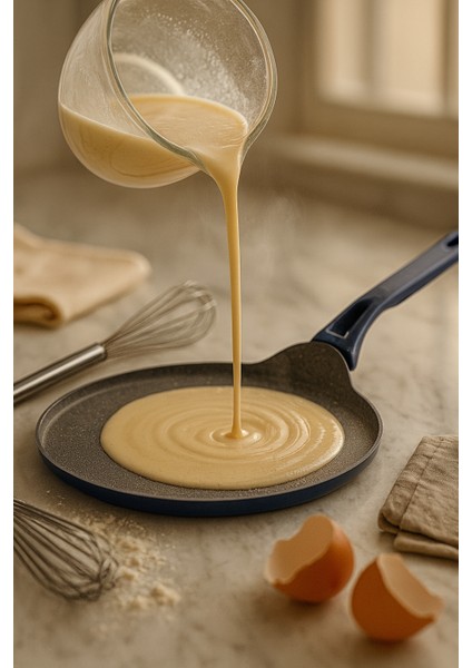 Castella Serisi 10 Parça Granit Tencere Seti – 4 mm Kalınlık, Pyrex Kapaklı LACİVERT