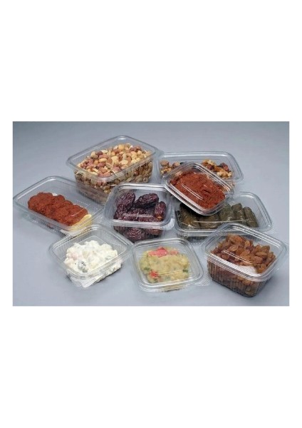 Plastik Sızdırmaz Kap 500 gr cc Kullan At Plastik Kapaklı Kase 50 Adet modelleri