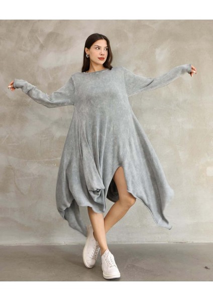 Etnik Bohem ve Otantik Tarz Antik Boyama Standart Beden % Yüz Pamuk Triko Elbise fiyatları