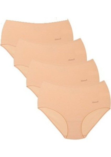 basic Maxi Yüksek Bel 4’lü Paket Külot -Yumuşak Modal Pamuk Günlük Konfor