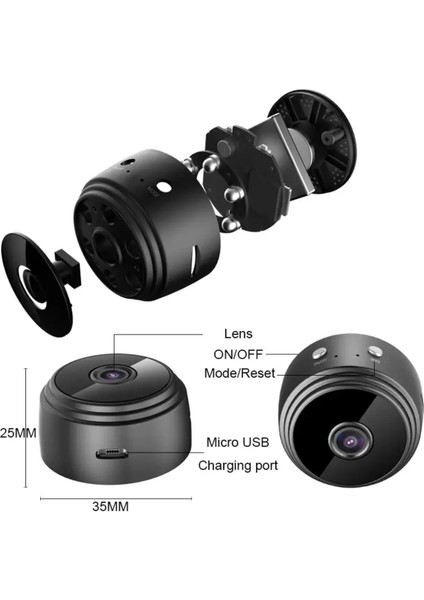 Full Hd Wifi Mini Güvenlik Kamerası Uzaktan Izlenebilir indirimleri