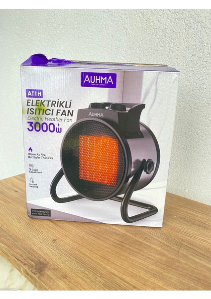 Auhma Fanlı Isıtıcı Elektrikli 3000W Fan 2.5 kg 27X17X28.5 cm Gri Renk Isıtıcı Havayı Kurutmaz modelleri