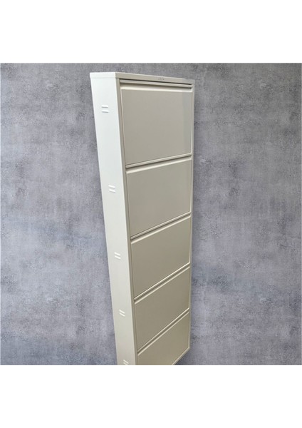 Metal Ayakkabılık 5'li Beyaz RAL 9010