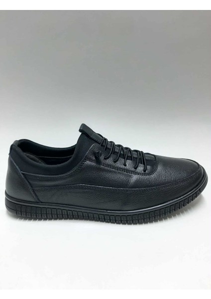 Hakiki Deri Günlük Esnek Rahat Kauçuk Taban Erkek Ayakkabı C-85458437HSA