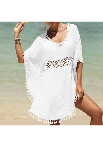 Tcherchı Bohem Günlük Kimono Stili Kapak Ups Plaj Elbisesi (Yurt Dışından)