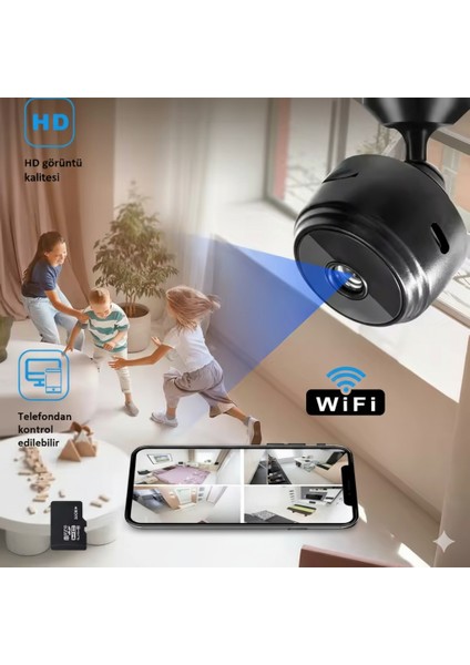 Akıllı Bebek Kamerası – Wi-Fi Bağlantılı, Sesli Görüntülü Izleme, Sd Kart Kayıt