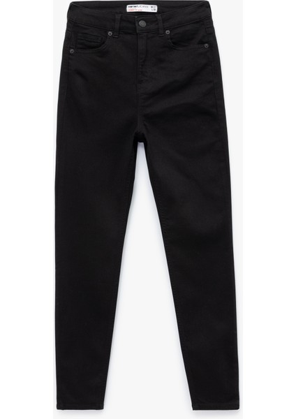 Yüksek Bel Dar Kesim Dar Paça Toparlayıcı Jean Pantolon - Skinny Push Up Fit Jean