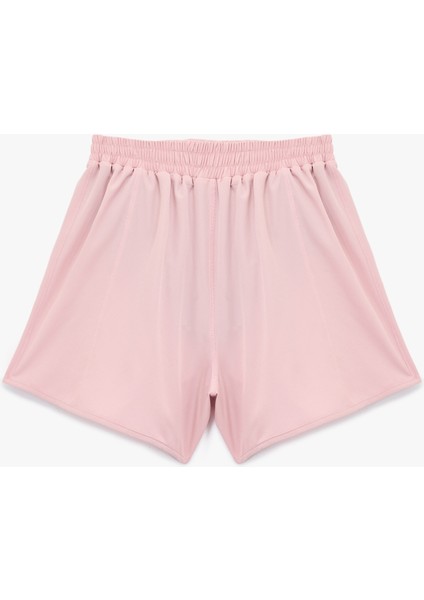 Yüksek Bel Cep Detaylı Rahat Kalıp Spor Şort fiyatları