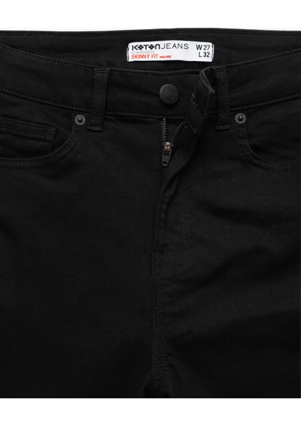 Yüksek Bel Dar Kesim Dar Paça Toparlayıcı Jean Pantolon - Skinny Push Up Fit Jean indirimleri