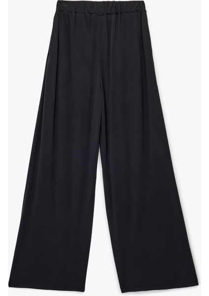 Yüksek Bel Rahat Kalıp Modal Pileli Geniş Paça Spor Eşofman Altı fiyatları