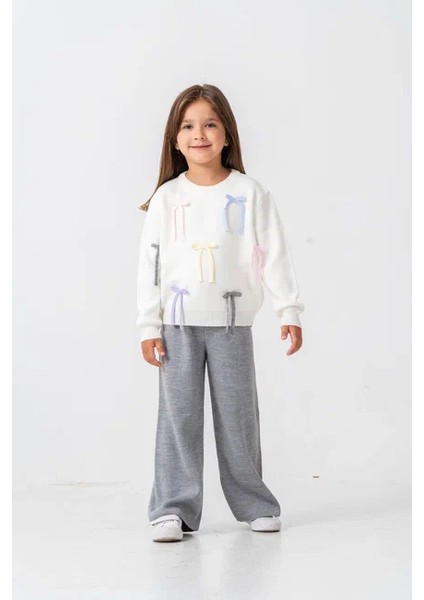 Kız Ip Fiyonk Detaylı Triko Takım fırsatları