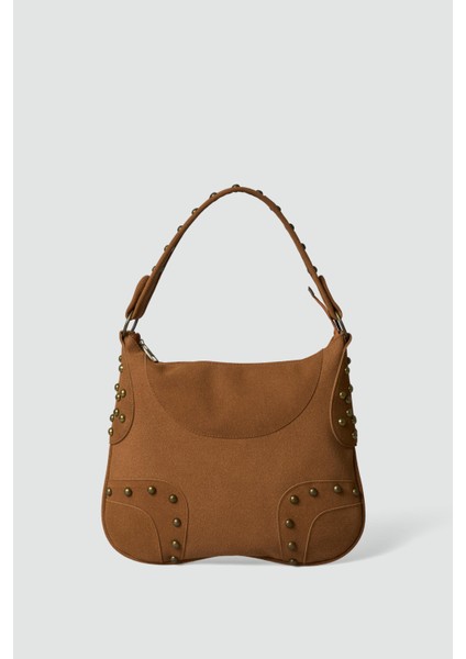 Arlo Troklu Omuz Çantası Taba