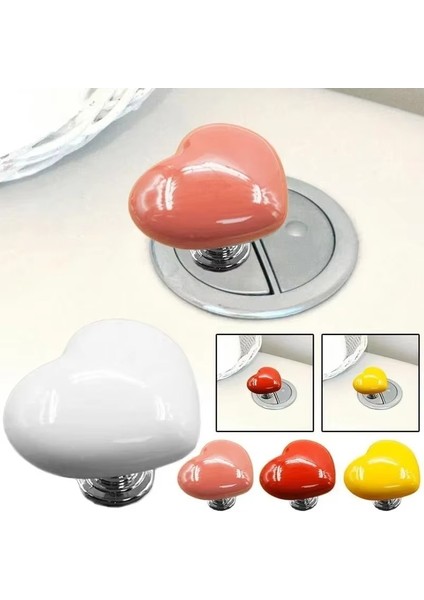 2 Adet Klozet Basma Buton Düğmesi Kulp, Kalp Klozet Kapağı Kulbu Şifon Tuşu fiyatları