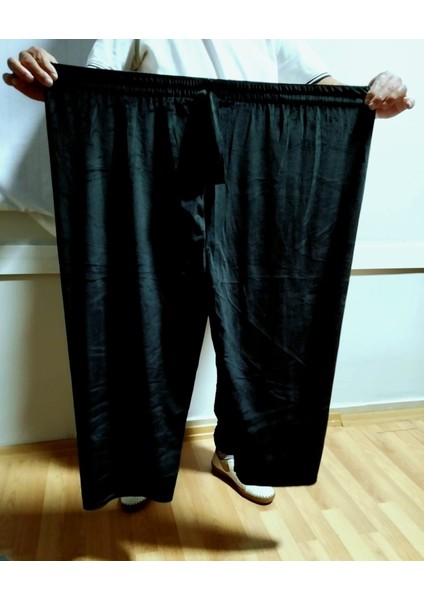 Kadın Bayan Fransız Kadife Battal Büyük Beden Bel Lastikli Cepsiz Eşofman Altı Pantolon Pijama Tayt fiyatları