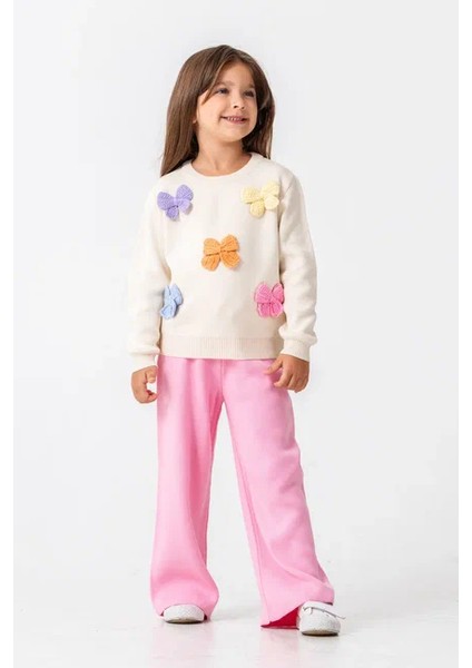 Kız Kelebek Detaylı Triko Takım indirimleri