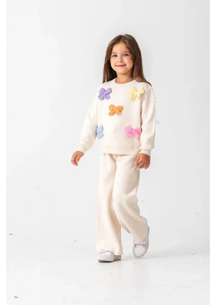 Kız Kelebek Detaylı Triko Takım fiyatları