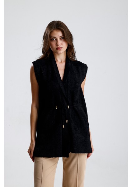 Şal Yaka Stoperli Yelek modelleri