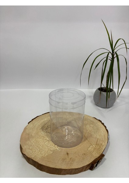 Silindir Asetat Kutu Çap 9 cm Yükseklik 10 cm [20 Adet]