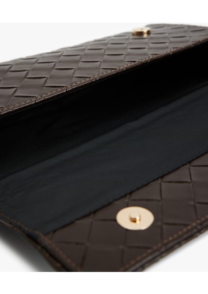 Örgü Dokulu Metal Tokalı Saplı Askılı Omuz Çantası fırsatları