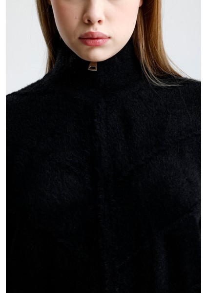 Fermuarlı Kısa Yumuşak Sakallı Hırka fiyatları